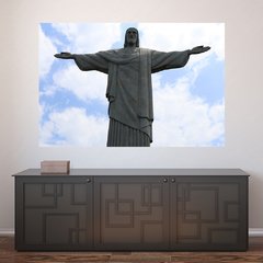 Painel Adesivo de Parede - Cristo Redentor - Rio de Janeiro - 1798pn