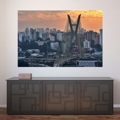 Painel Adesivo de Parede - São Paulo - Cidade - 1801pn