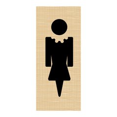 Adesivo Decorativo de Porta - Banheiro Feminino - 1806cnpt na internet