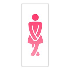 Adesivo Decorativo de Porta - Banheiro Feminino - 1808cnpt na internet