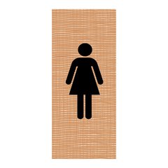 Adesivo Decorativo de Porta - Banheiro Feminino - 1809cnpt na internet