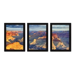 Kit Com 3 Quadros - Cânion Paisagem Pedras - 180kq02p - comprar online