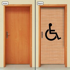 Adesivo Decorativo de Porta - Banheiro Deficiente - 1811cnpt - comprar online