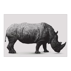 Painel Adesivo de Parede - Rinoceronte - Animais - 1811pn - comprar online