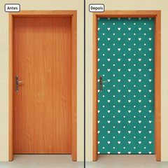 Adesivo Decorativo de Porta - Corações - 1812cnpt - comprar online