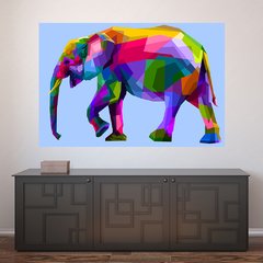 Painel Adesivo de Parede - Elefante - Animais - 1823pn