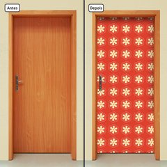 Adesivo Decorativo de Porta - Flores - 1827cnpt - comprar online