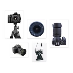 Kit 5 Placas Decorativas - Fotografia - Máquina Fotográfica Casa Quarto Sala - 182ktpl5 - comprar online