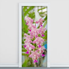 Adesivo Decorativo de Porta - Orquídea - Flores - 182cnpt