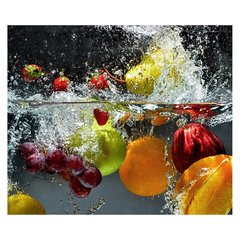 Papel de Parede Frutas Agua Saúde Cozinha Sala Painel Adesivo - 182pc na internet