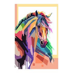 Painel Adesivo de Parede - Cavalo - Animais - 1832pn - comprar online