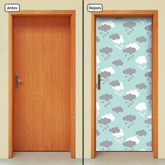 Adesivo Decorativo de Porta - Nuvens - Infantil - 1849cnpt - comprar online