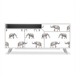 Adesivo de Revestimento Móveis - Elefantes - Animais - 184rev