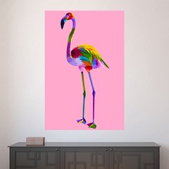 Painel Adesivo de Parede - Flamingos - Animais - 1868pn