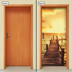 Adesivo Decorativo de Porta - Deck - Mar - 186cnpt - comprar online