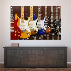 Painel Adesivo de Parede - Guitarras - Música - 1879pn