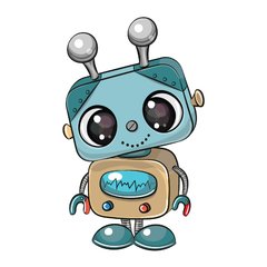 Adesivo de Parede Infantil Robô Quarto Menina Bebe - 188ir - comprar online