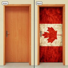Adesivo Decorativo de Porta - Bandeira Canadá - 188cnpt - comprar online