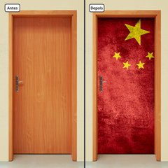 Adesivo Decorativo de Porta - Bandeira China - 1890cnpt - comprar online