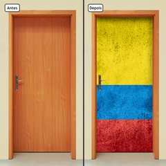 Adesivo Decorativo de Porta - Bandeira Colômbia - 1891cnpt - comprar online