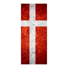 Adesivo Decorativo de Porta - Bandeira Dinamarca - 1892cnpt na internet