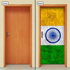 Adesivo Decorativo de Porta - Bandeira Índia - 1895cnpt - comprar online