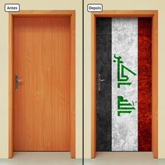 Adesivo Decorativo de Porta - Bandeira Iraque - 1896cnpt - comprar online