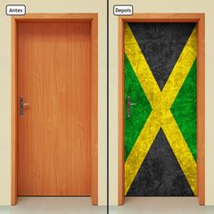 Adesivo Decorativo de Porta - Bandeira Jamaica - 1897cnpt - comprar online