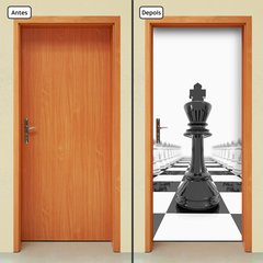Adesivo Decorativo de Porta - Xadrez - 189cnpt - comprar online