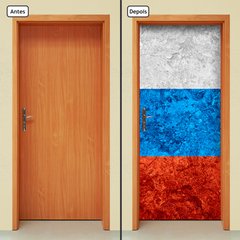 Adesivo Decorativo de Porta - Bandeira Rússia - 1900cnpt - comprar online