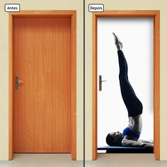 Adesivo Decorativo de Porta - Pilates - Fitness - 1904cnpt - comprar online