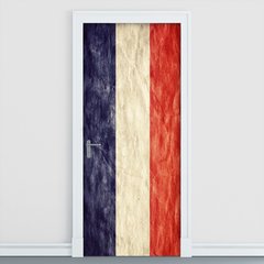 Adesivo Decorativo de Porta - Bandeira França - 190cnpt