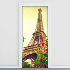 Adesivo Decorativo de Porta - Torre Eiffel - Paris - 1910cnpt