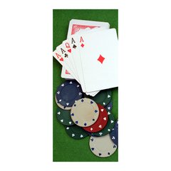 Adesivo Decorativo de Porta - Poker - Baralho - 1937cnpt na internet