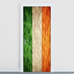 Adesivo Decorativo de Porta - Bandeira Irlanda - 193cnpt