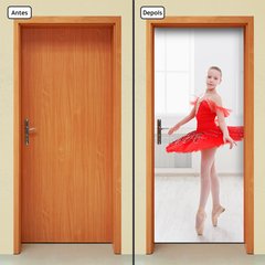 Adesivo Decorativo de Porta - Ballet - Bailarina - 1944cnpt - comprar online