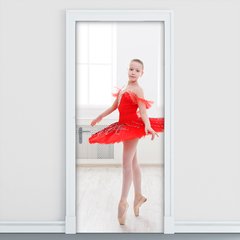 Adesivo Decorativo de Porta - Ballet - Bailarina - 1944cnpt