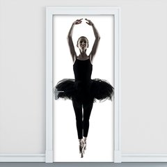 Adesivo Decorativo de Porta - Ballet - Bailarina - 1975cnpt