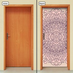 Adesivo Decorativo de Porta - Mandala - 1992cnpt - comprar online