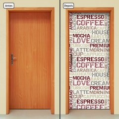 Adesivo Decorativo de Porta - Café - 2001cnpt - comprar online