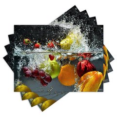 Jogo Americano com 4 peças - Frutas - Cozinha - 2005Jo