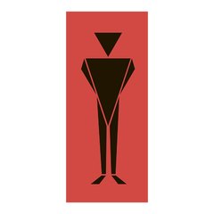 Adesivo Decorativo de Porta - Banheiro Masculino - 2006cnpt na internet