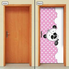 Adesivo Decorativo de Porta - Panda - Infantil - 2028cnpt - comprar online