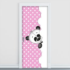 Adesivo Decorativo de Porta - Panda - Infantil - 2028cnpt