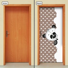 Adesivo Decorativo de Porta - Panda - Infantil - 2029cnpt - comprar online