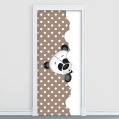 Adesivo Decorativo de Porta - Panda - Infantil - 2029cnpt