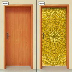 Adesivo Decorativo de Porta - Mandala - 2032cnpt - comprar online