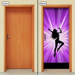 Adesivo Decorativo de Porta - Pole Dance - 2034cnpt - comprar online