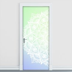 Adesivo Decorativo de Porta - Mandala - 2039cnpt