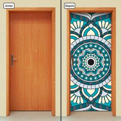 Adesivo Decorativo de Porta - Mandala - 2044cnpt - comprar online